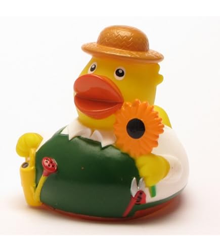 Schnabels Quietsche-Ente Mit Blumen-Design - Fröhlicher Badezimmer-Begleiter | Perfekt Als Geschenk