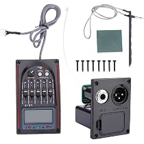 Préampli Guitare Acoustique 5 Bandes EQ - Avec Capteur Piézo - Égaliseur Numérique Pour Queue De Guitare