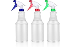 LAOJU Spray Bottles Water Spray Bottle for Cleaning 750ML Trigger Sprayer Empty Plastic Spraying Bottles with Mist and Jet Setting for Household Gardening Plant and Watering 3 Pack