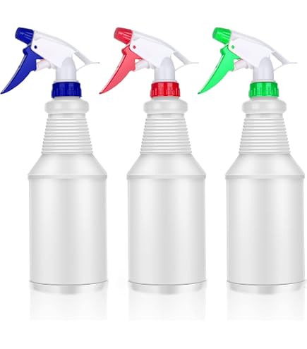 Lot 10 Flacons Pulvérisateurs 750 Ml PET – Buse Réglable Jet/Spray, Jardin, Nettoyage, Atelier