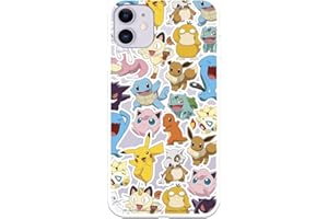 LA CASA DE LAS CARCASAS Funda para iPhone 11 Oficial de Pokémon Patrón Sticker. Elige el diseño Que más te guste para tu iPhone 11
