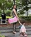 Yodo Easy Clean Shoulder Tote Diaper Bag for Mommy Baby with Detachable Bottle Holder, Pink Polka Dot