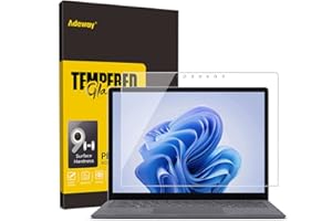 Adeway Protector de pantalla para Microsoft Surface Laptop 5/4/3, Dureza 9H/HD transparente/Alta sensibilidad-15 pulgadas（Modelo 1979）