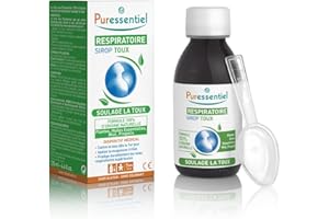 Puressentiel - Respiratoire - Sirop Toux aux Plantes, Huiles Essentielles, Miel, et Propolis - Soulage la toux - Actifs 100 pourcent d'origine naturelle - 125 ml