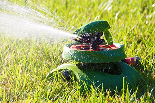 Profi-Flächenregner Rasensprenger Rotation von 0 bis 360 ° Kreisregner Viereckregner - 3