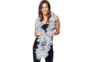 Amscan Faux Feather Boa 1920's New Years Eve Fancy Dress Costume Accessory