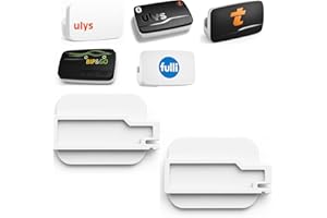 3DREMOTE (Verifier Compatibilité) 2 Supports Badge Télépéage Autoroute Compatible avec Badge TRP-4010 TRP-4030 Ulys Fulli, Bip&Go avec Adhésif pour Pare-Brise.