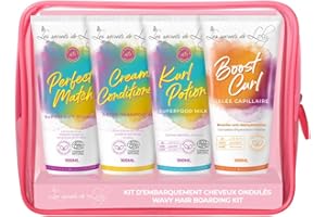 Les Secrets de Loly Perfect Match Cream Conditioner Kurl Potion Boost Curl Travel Size Pencil Case 100ml