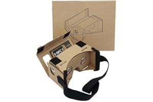 TIENDA VIRTUAL Google - karton, virtuelle echter laden Virtual - Reality - Brille 3D - Headset Kasten mit großen klare 3D - optische linse und komfortable Kopf - Nase - pad für alle 3-6 - Zoll - Smartphone