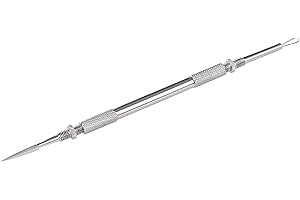 REMOS PROFESSIONAL BODY CARE REMOS Extractor Puntos Negros/Eliminador de espinillas con buril fino - de acero inox 11.5 cm