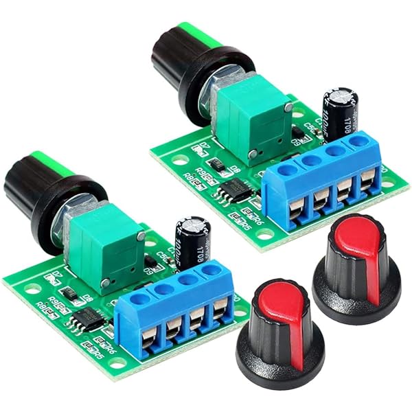 RUNCCI-YUN 2pcs 1.8V 3V 5V 6V 12V 2A PWM Motor-Drehzahlsteller,DC 