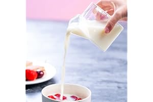 RAGUSO Cartón Taza de Leche Forma Linda de la casa Café Transparente Leche Taza de Vidrio de Agua Taza Vertedor Contenedor de cartón