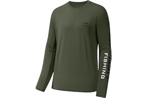 Bassdash T-Shirts de pêche pour Hommes Protection Solaire UV UPF 50+ T-Shirt à Manches Longues