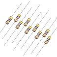 sourcing map 50Pcs 470 Ohm Resistor, 1/4W 5% Tolerance Carbon Film Resistors, 4 Bands for DIY Electronic Projects and Experiments