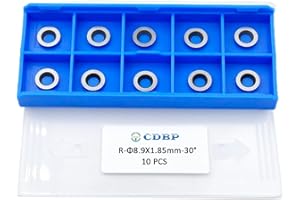 CDBP Ci5-insertos de carburo redondos de 8.9mm, cuchillas de repuesto aptas para torno de bricolaje, herramienta de torneado de madera, 10 piezas