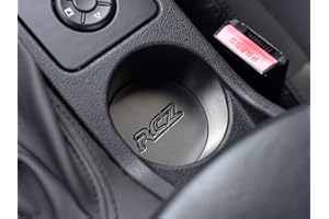 AUTOCOVR Couverture Intérieur en Acier pour Peugeot.RCZ | 1 Pièce Porte-gobelet Décor INOX Brossé Tuning RCZ Accessoires