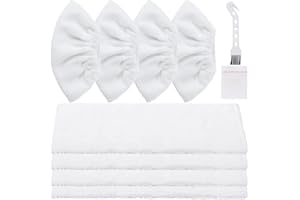 EATBALE Almohadillas de Microfibra para Kärcher EasyFix SC2, SC3, SC4, SC5 Limpiadores a Vapor, Almohadillas de Microfibra Lavables 4 Boquillas de Piso + 4 Boquillas de Mano Accesorios (8 Piezas)