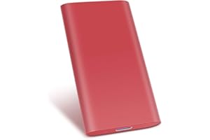 UIUIT Externe Festplatte 1tb,USB 3.0 Festplatte extern für PC, Mac, Desktop, Laptop, MacBook, Chromebook (1tb, Rot)