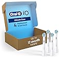 Oral-B iO Ultimate Clean Replacement Brush Heads, White, 4 Count