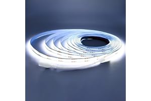 Arotelicht Taśmy LED COB 6000K Zimna biel 12V 5m Taśma LED COB bez adaptera Ściemnialne światła strunowe o dużej gęstości 320LED/m IP20 do sypialni Kuchnia Dekoracja wnętrz domu