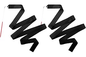 Mr Rex 2 Stück Tanzband Buntes Gymnastik Band mit Stab 2m für Kinder Mädchen Schule und Heimspiel Spielplatz im Freien