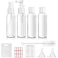 MORICOH Reiseflaschen-Set – 4x100 Ml, Mit TSA-Beutel (20x20 Cm), Trichter & Etiketten