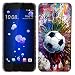 Produktbild HTC U11 Fall - Vintage Farbe Fußball Hartplastik Back Cover. Slim Profil Cute Bedruckt Designer Schutzhülle Zum Aufstecken von Glisten