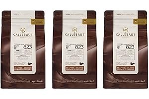 Callebaut 33.6% Milk Chocolate Chips (callets) - 3 x 1kg Bundle
