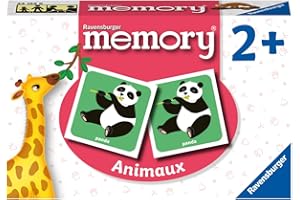 Ravensburger - Jeu Educatif - Memory® - Les Animaux - Un Premier Jeu éducatif mêlant Observation, Association et mémorisation - A partir de 2 Ans - 24153