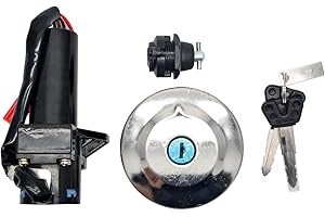 Bloqueo de interruptor de encendido eléctrico de motocicleta Baceyong con 2 llaves, llave de bloqueo de asiento de tapa de combustible para Ya-ma-ha Ybr125 Ybr 125 2007-2014 ZH