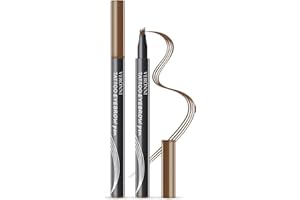 ‎RECHOO Rechoo Flüssiger Augenbrauenstift, 4 Mikro-Gabelspitzen Hellbrauner Brauenstift, Wasserfester Langanhaltender Light Brown Eye Brow Pen Microblading für 3D Eyebrow, Augen-Make-up
