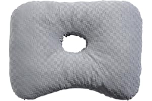 WIYETY Poduszka do piercingu z otworem: poduszka do piercingu z otworem, poduszka do przekłuwania uszu dla osób śpiących na boku z otworem na ucho, wygodna poduszka podpierająca do spania na bólu uszu