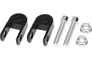 F FIERCE CYCLE 1 Paar 3 cm Motorrad Stoßdämpfer Höhenverlängerung Universal Heckstoßdämpfer Erhöhung Höhenverlängerung Schwarz