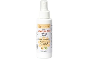 CLASSIC'S LIME SULFUR DIP Lime Sulfur Spray - Pet Care for Dry and Itchy Skin - Spotcare and Safe Solution for Dog, Cat, Puppy, Kitten, Horse (4 oz)