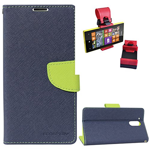 DMG Diary PU Leather Flip Cover Wallet Stand Case for Moto G4 Plus / Moto G4 (Pebble Blue) + Car Steering Holder RS.449 (65.00% Off) - Amazon