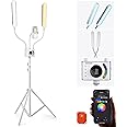 Neewer RGB Esthetician Light Kit Upgraded with Phone APP Control/Touch Bar, Separate Control Dual Arm LED Video Light w Phone Holder/Stand/Travel Bag, 2500K-10000K 18 Scenes for Tattoo Lash, BH40C