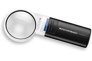 Eschenbach Optik Lupa ręczna lupa z oświetleniem LED mobiluxLED Powiększenie: 3x wymiary soczewki: (Ø) 60 mm
