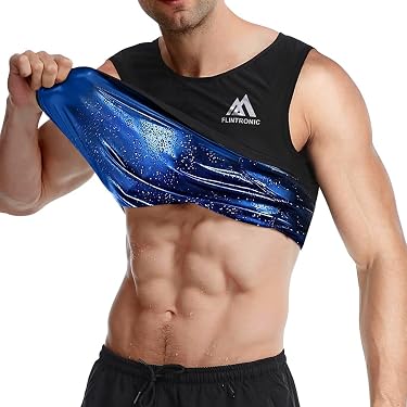 thumbnail image 2 of Sauna Vest For Men – Neoprene Sweat Shaper With Zipper, Firm Control Waist Trainer 2 of 6