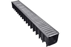 Jardibric - Caniveaux en PP avec Grille Acier Galvanisée