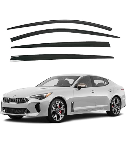Chrome Delete BOGAR TECH Overlay Kit – Gloss Black, For Kia Stinger