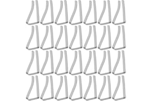MZMing [Lot de 24] Pinces à Nappe en Acier Inoxydable Élastique Housse de Table Colliers de Serrage 55mm Grande Bouche Clip Réglable à Pince à Ressort Clip