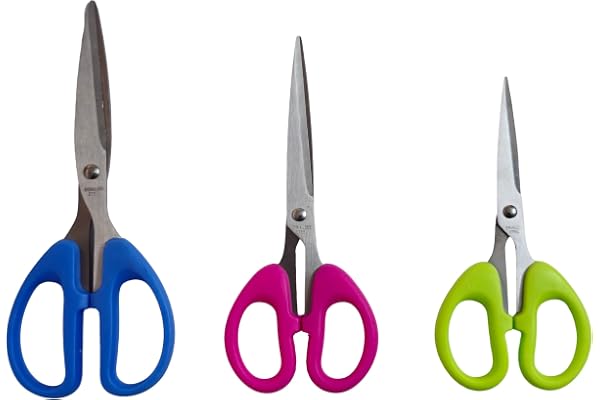 Heff Scissors Set of 3, Multipurpose Scissor for Office, Home and Students