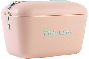 Polarbox Glacière Portable - Mini Glacière 20L, Glacière de Plage, Petite Glacière Portable, Glacière Vintage, Poignée Réglable, Glacière Polarbox, Mini Glacière Portable