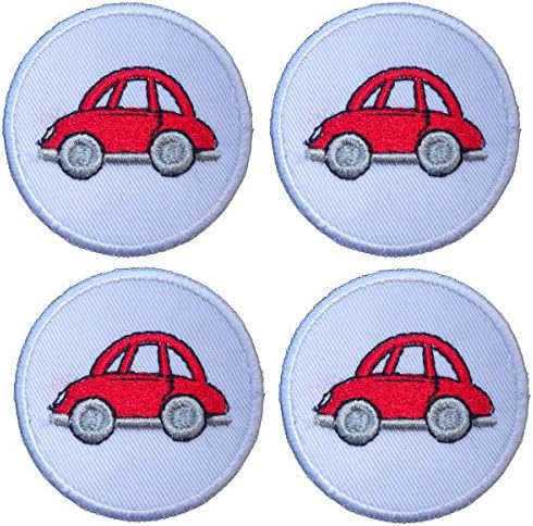 Cute Car Set Iron on Sew on Embroidered Badge Applique Motif Patch