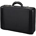 Alassio - 45039 MODICA - attache case briefcase with expandable fold, nylon/imitation leather, black