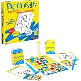 Mattel Games Pictionary kutu oyunu &Ccedil;ocuklar, yetişkinler, aileler ve oyun geceleri i&ccedil;in 2 takımla oynanan, T&uuml;rk&ccedil;e kelime kart