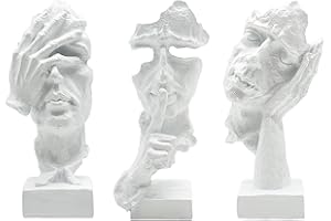 Huhote Home Decoration, Statue Decoration, Sculpture Decoration Living Room, Modern Decorative Figures, Sculpture Figures Decoration, Collectible Statue for Living Room, Bookcase, Shelf, Desk Decor