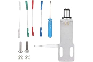 Socobeta Phono Headshell Turntable Phonograph Player Headshell High-end Phono Cartridge Headshell Record Player Ki(Silver)