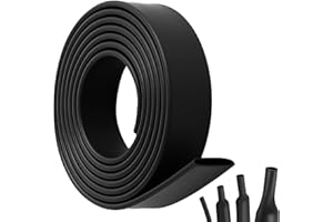 CJMUQHEHH Tubo Termorretráctil 4:1 Ø12mm, 2m Funda Termoretractil para Cables con Aislamiento Impermeable y Alto Rendimiento