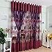 Youpin Luxurious Voile Curtains 1mx2.5m Upscale Jacquard Yarn Curtains Tulle for Door Window Decor (Purple)
